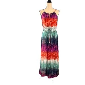 Veronica M (South Moon Under) Maxi Dress With Cinched Waist, Size S